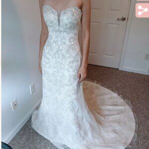 Sophia Tolli 82673 Size 6 Cream Color